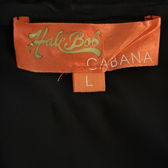 HALE BOB‎ Cabana Black Eyelet Sequins Summer Beach Vacation Party Size L Mini - Picture 6 of 8